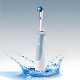 Електрична зубна щітка з додатковими 3 головками та батарейками у комплекті Nevadent NZB 3 C1 Blue, фото 5