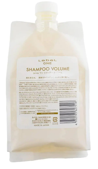 Lebel One Shampoo Volume 1000 мл.Шампунь для об'єму та ущільнення волосся