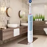 Електрична зубна щітка з додатковими 3 головками та батарейками у комплекті Nevadent NZB 3 C1 Blue, фото 7