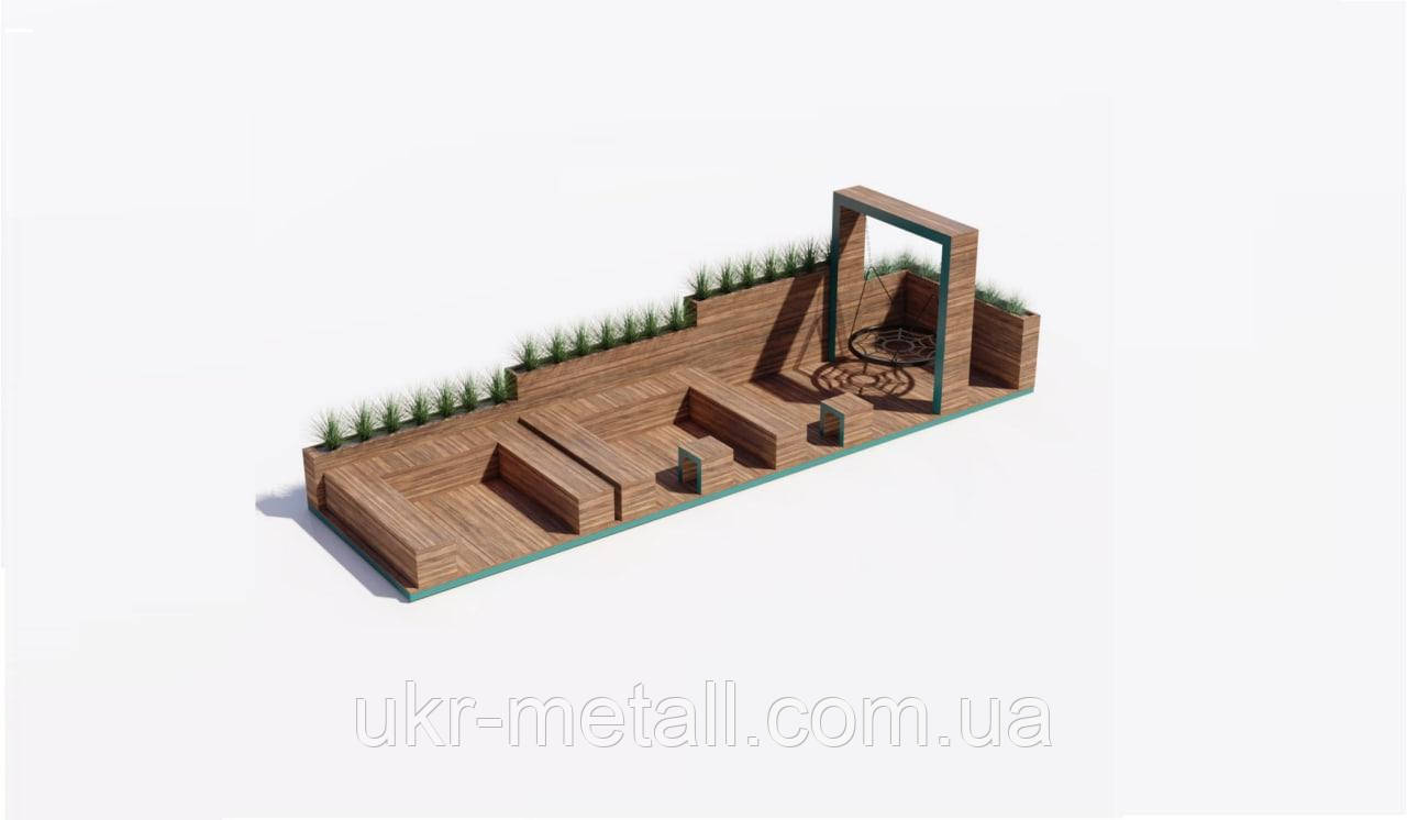 Парклет вуличний «Лаунж», фото 1