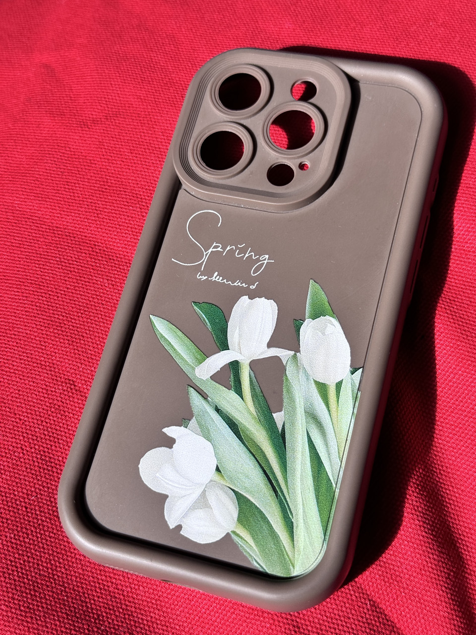 Чохол для IPhone 15 Pro силіконовий Flowers, фото 1