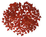 Набір шматочків мозаїки слюда форма ТРИКУТНИК 200 грам 240 шт колір Бордовий, фото 3