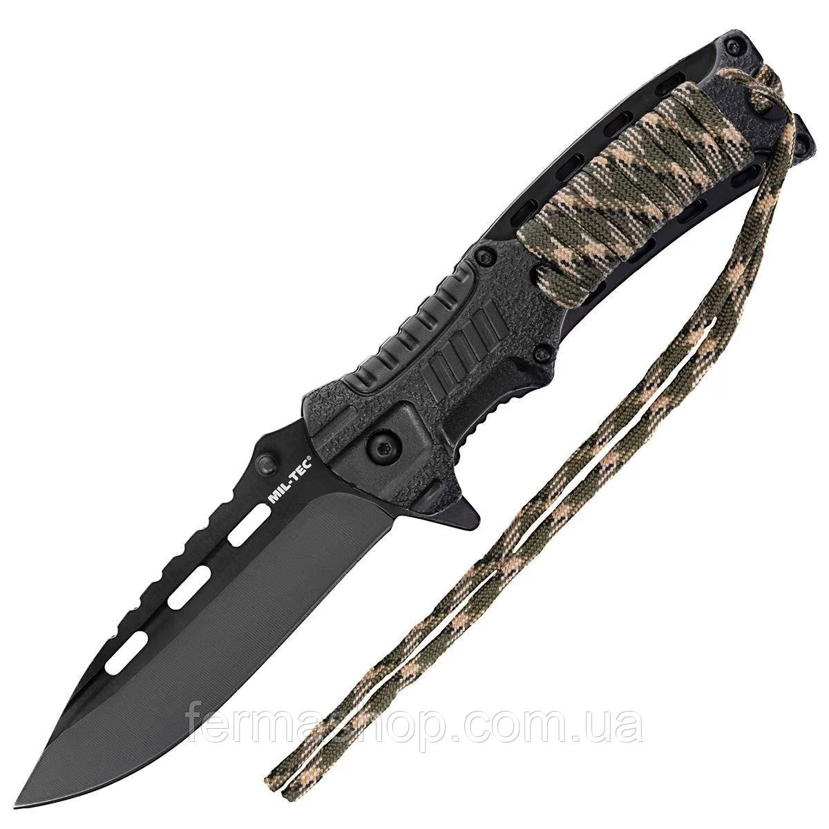 Ніж складний, тактичний, армійський Mil-Tec Paracord