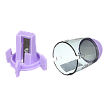 Чинка з ластиком SPACESHIP з контейнером, 1 отв., пласт. корпус, асорті, KIDS Line, фото 3