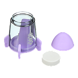 Чинка з ластиком SPACESHIP з контейнером, 1 отв., пласт. корпус, асорті, KIDS Line, фото 2