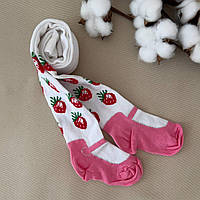 Колготки 1028 Полуничка Бавовна 80 %, ПА 17%, Еластан 3 % ДСТУ 2056-92 Білий арт.27688365  Розмір 12-18(р)