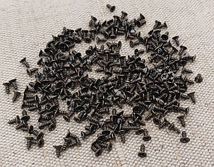 Саморізи маленькі для кріплення. "стара латунь" 3х6мм. Комплект (10шт), фото 2