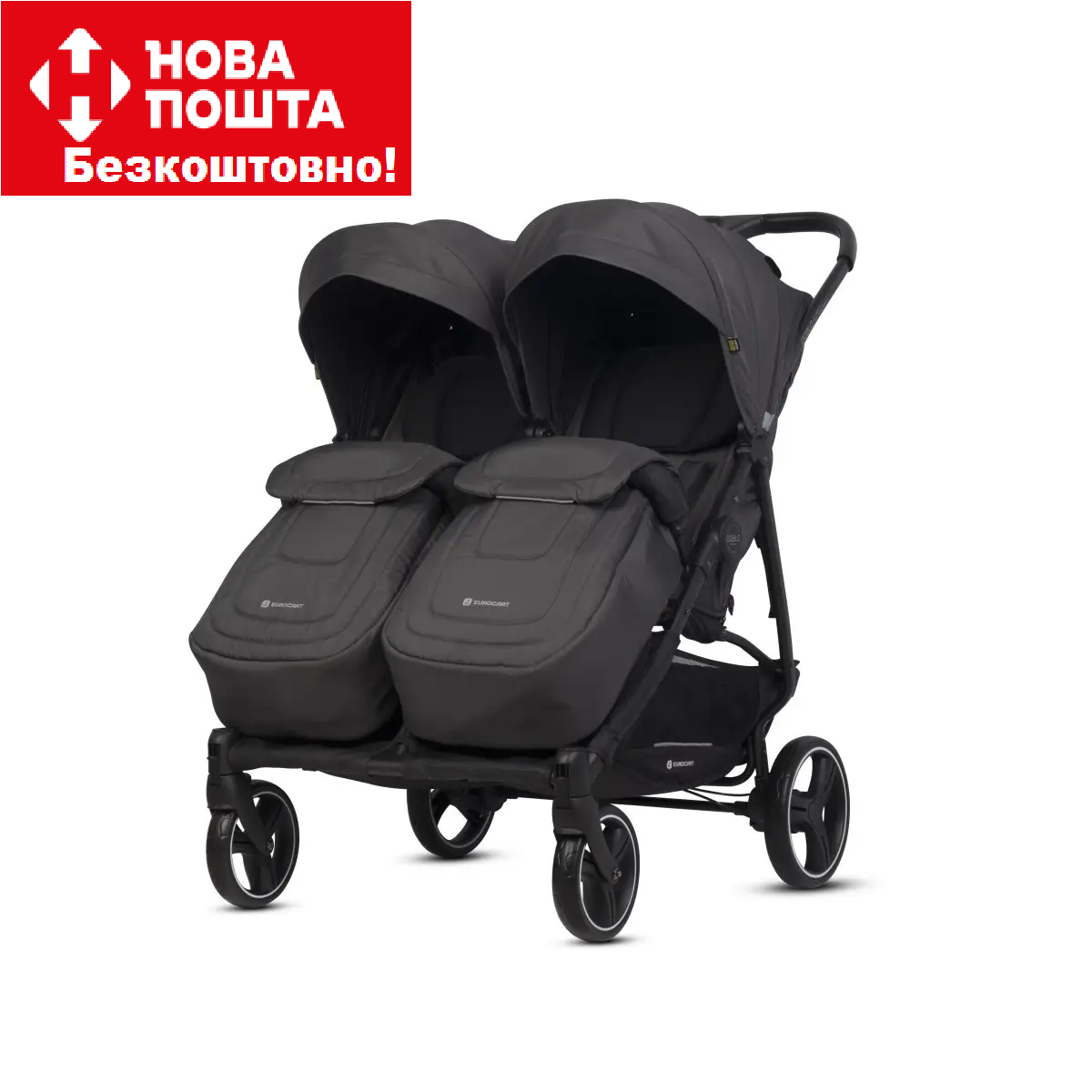 Коляска для двійні Euro-Cart Doblo 2024 EGDOB24-16 Iron