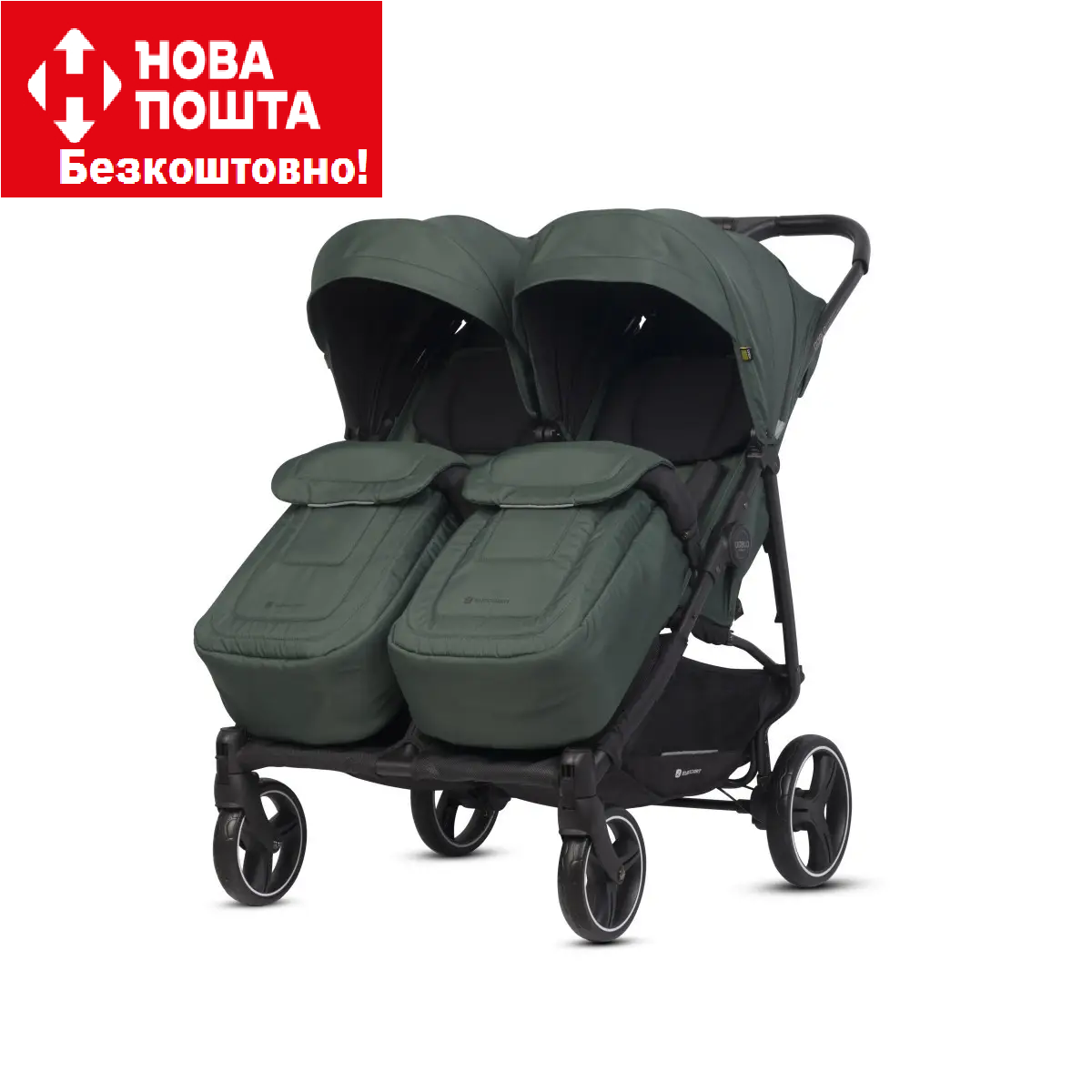 Коляска для двойни Euro-Cart Doblo 2024 Jungle  EGDOB24-21