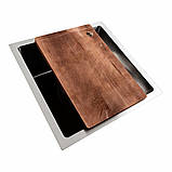 Кухонна мийка Platinum Handmade CM 4444 під стільницю квадратна 3.0/0.8, фото 4