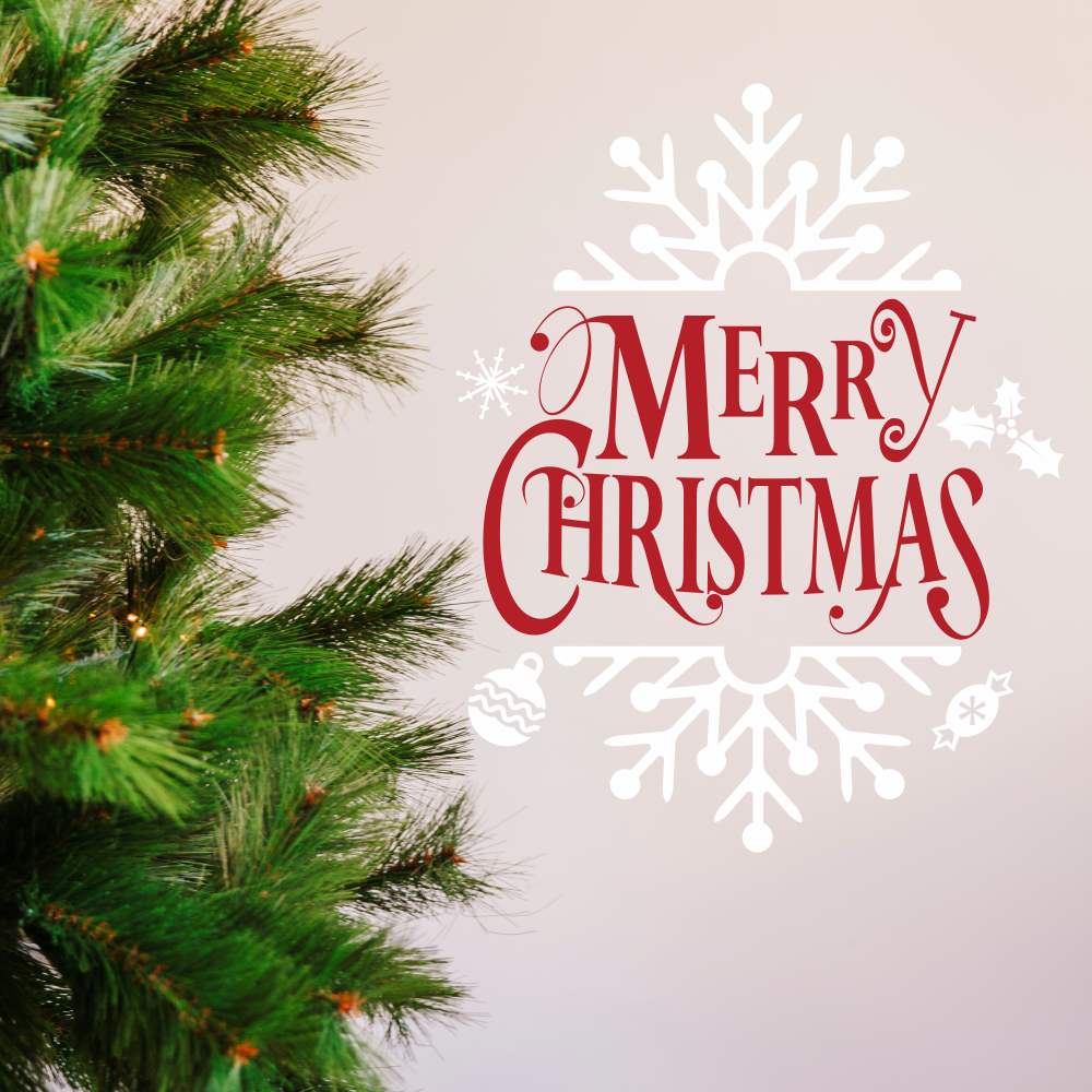 Новорічні наклейки вінілові Веселого Різдва Merry Christmas декор Happy Pocket Червоний матова 38х48см, фото 1