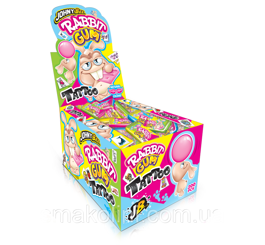 JOHNY BEE Rabbit Gum 200 шт