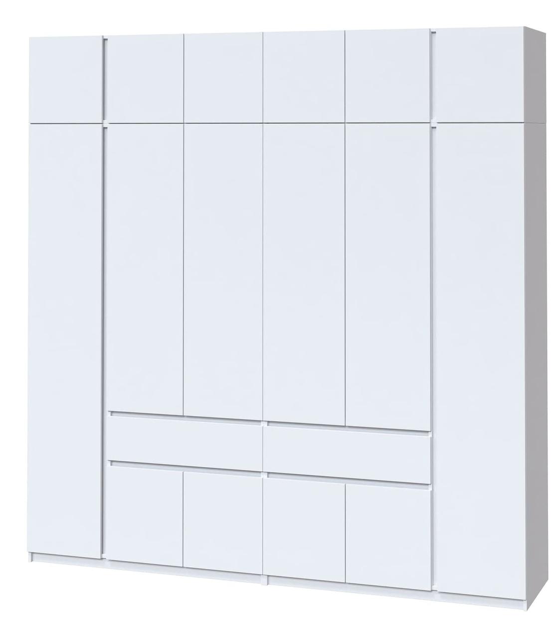 Велика шафа гардероб у спальню з антресоллю (244,2 см х 52 см х 240 см) | Майстер Форм Брайт, фото 1