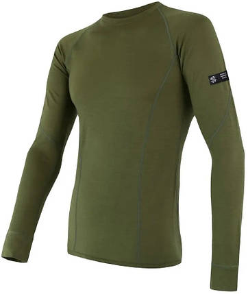 Чоловіча термофутболка з довгим рукавом Sensor Merino Active LS, XL (Safari), фото 1