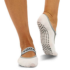 Шкарпетки для йоги із закритими пальцями нековзні SP-Sport 4908-1 розмір 36-41 White