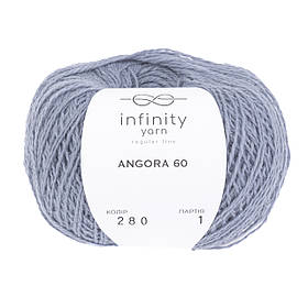 Вовняна пряжа (ангора-60) Infiniti Yarn, колір Джинсовий