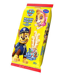 Paw Patrol Wafer Rolls Щенячий патруль Вафельні трубочки з ванільним кремом 150g
