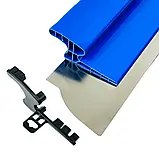 Механізований шпатель Profinstrument blue 100 см. 0,3 мм + лезо 0,5 мм Шпатель для розгладження стін, фото 4