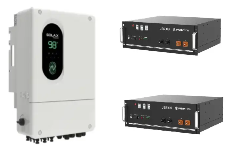 Комплект безперебійного живлення інвертор PROSOLAX X1-Lite-10.0-LV 8 kW + АКБ Pylontech US5000 4.8 kW 2 шт.
