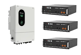 Автономний комплект інвертор PROSOLAX X1-Lite-12.0-LV 12 kW + АКБ Pylontech US5000 4.8 kW 3 шт.