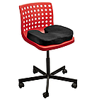 Подушка для сидіння гелева з ефектом пам'яті 45х35х7 см Ортопедична подушка на стілець, фото 5