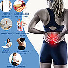 Подушка для сидіння гелева з ефектом пам'яті 45х35х7 см Ортопедична подушка на стілець, фото 7