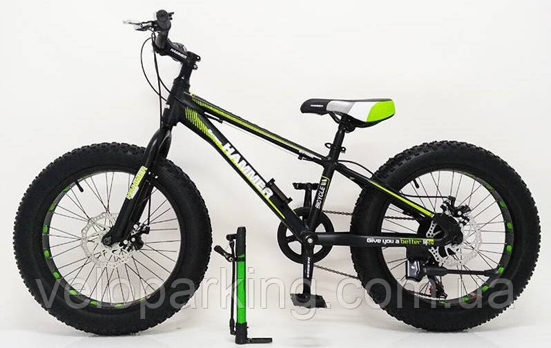Дитячий фетбайк 20/4.0 Hamster Extrime (Fatbike) велосипед позашляховик 20