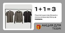 Футболка в подарунок! Комплект толстовка чоловіча худі (кофта з капюшоном) + 2 футболки чоловічі Fruit of the Loom