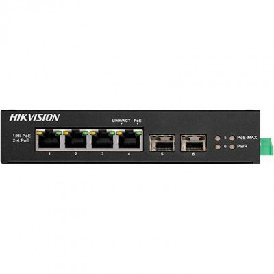 Комутатор мережевий Hikvision DS-3T0506HP-E/HS, фото 1
