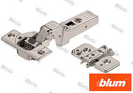 Завіса Blum Clip-Top з дотягувачем для профільних дверей напівнакладна 71B9650