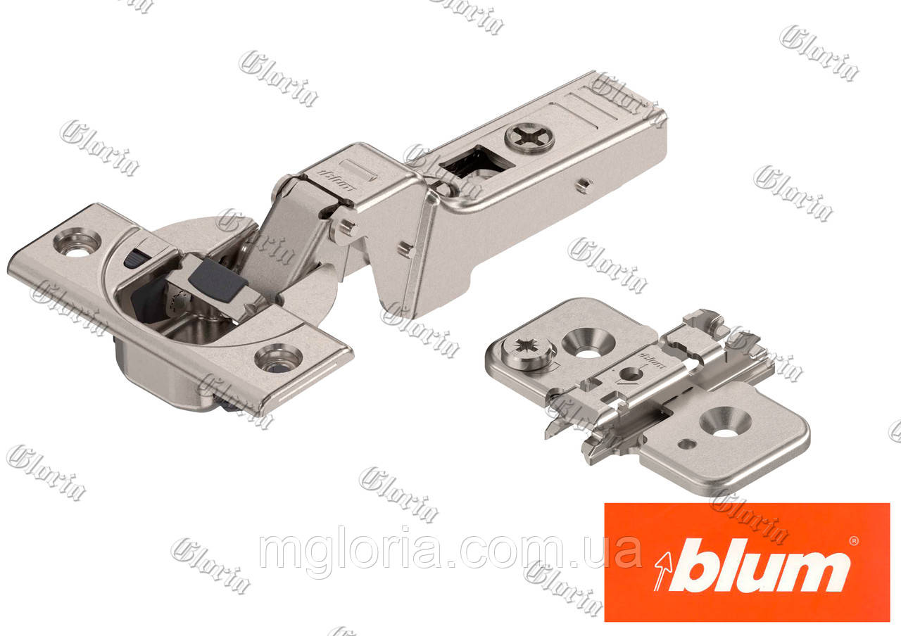 Завіса Blum Clip-Top з дотягувачем для профільних дверей напівнакладна 71B9650