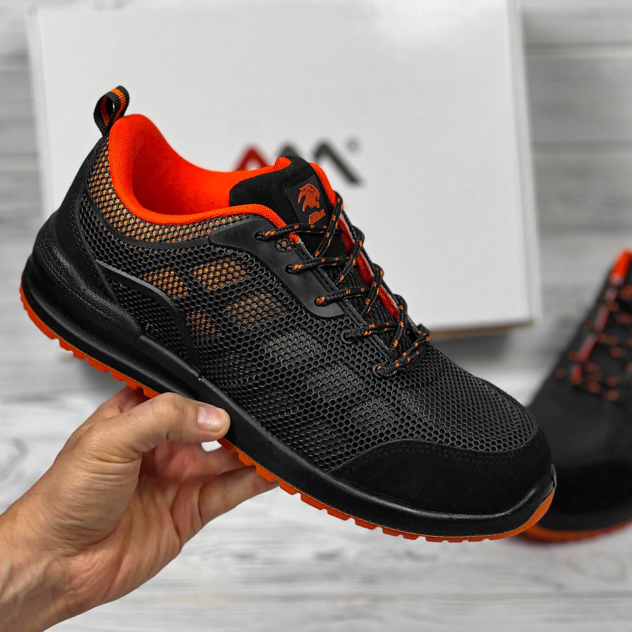 Кросівки демісезонні захисні з металевим підноском робочі ударостійкі спецвзуття робоча безпечна польша master, фото 1