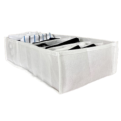 Гнучкий органайзер для білизни зі спанбонду M 20*39*9 см (білий)