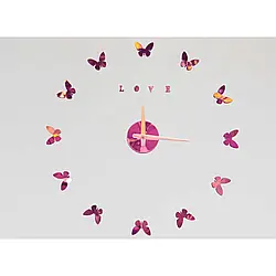 Годинник наклейка ZH22017 (золото, рожевий,феолетовий)