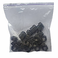 Комплект шестигранних гайок М12 без покриття (обтяжувачі для антидронної штори)