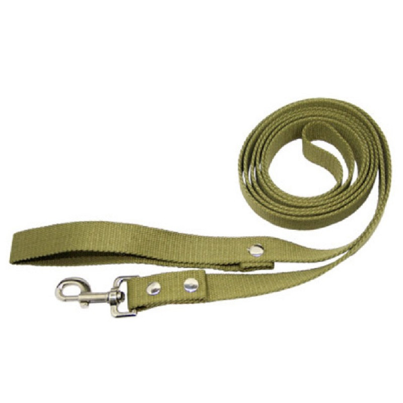 Повідець для собак Економ брезентовий Ш 25 мм Д 3,6 м 252140 зелений Franty, фото 1