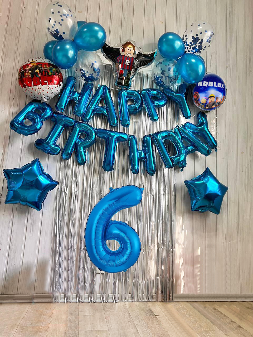 Фотозона з кульок Роблокс Roblox Junior (19 кульок) | Для хлопчика