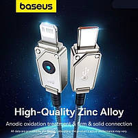 PD кабель Baseus Unbreakable Series Fast Charging Type-C to Lightning 20W 2m Stellar White, фото 7