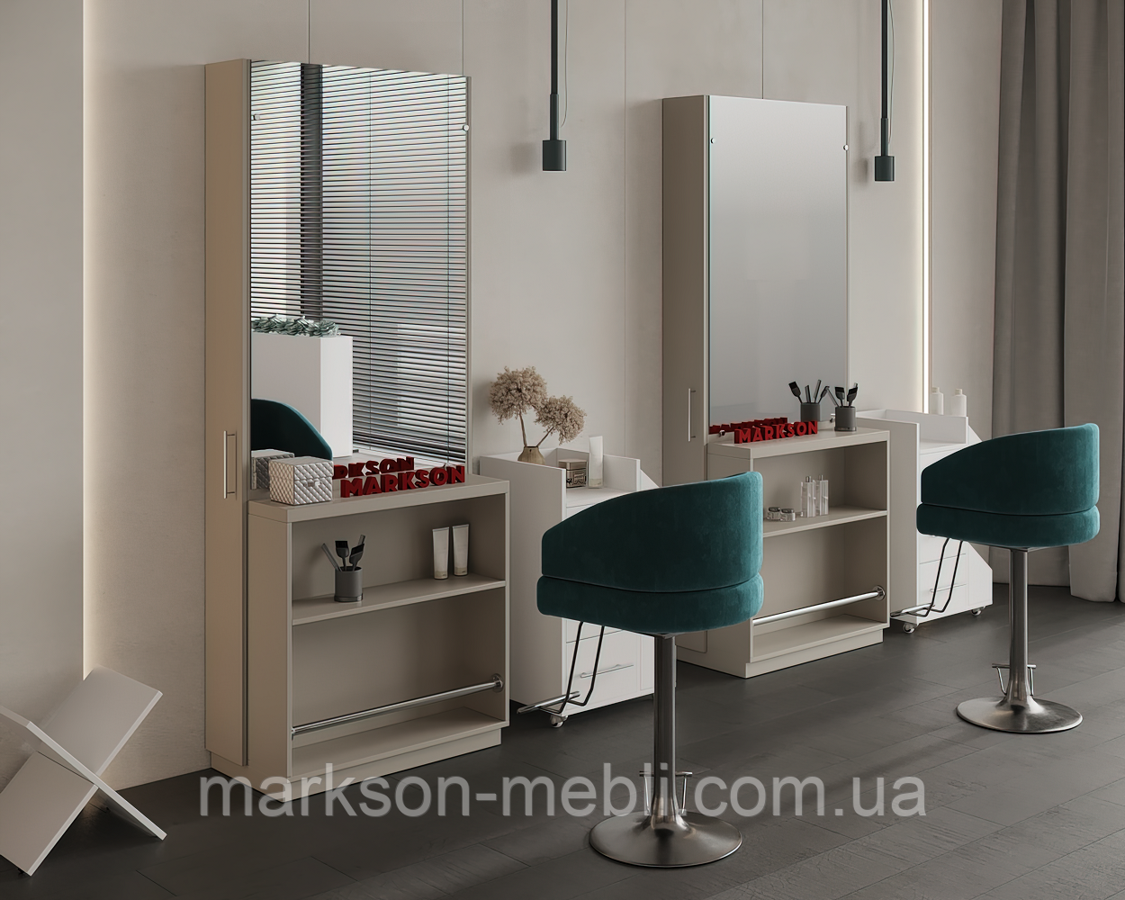 Робоче місце перукаря М412 на одного майстра, фото 1