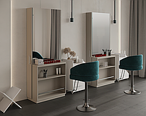 Місце для перукаря M412 з дзеркалом і робочою поверхнею