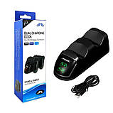 Зарядна док-станція DOBE ТР4-889 для джойстиків PS4 Slim Pro подвійна підставка тримач зарядний пристрій, фото 10