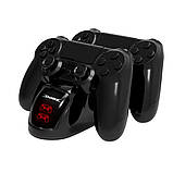 Зарядна док-станція DOBE ТР4-889 для джойстиків PS4 Slim Pro подвійна підставка тримач зарядний пристрій, фото 9