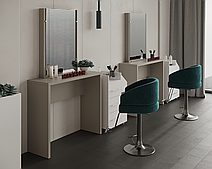 Робоче місце перукаря М413, стіл з подвійного ламінованого ДСП
