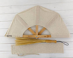 Набір для лазні та сауни Sauna  Віяло і масажний віник Розмір S