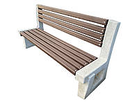 Лавочка з бетонною спинкою ЛБ-5 рейка