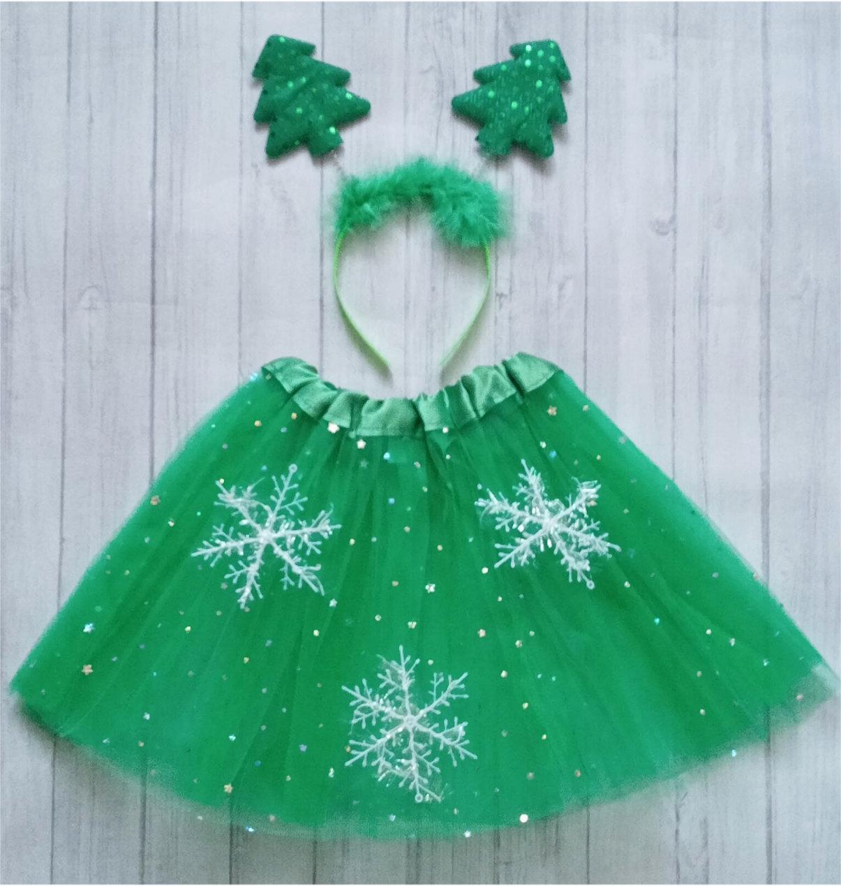 Новогодний карнавальный костюм для девочки  "Ёлочка", фото 1