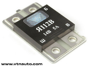 Регулятор напруги ВАЗ 2104 – 2107 "шоколадка"  Я112В, фото 1