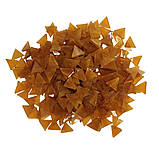 Набір шматочків мозаїки слюда форма ТРИКУТНИК 200 грам 240 шт колір Коричневий прозорий, фото 2