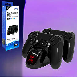 Подвійна док-станція DOBE ТР4-889 для джойстиків PS4 Slim Pro зарядний пристрій підставка для геймпадів