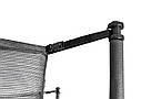 Батут Hop-Sport 8ft (244 см) чорно-синій із зовнішньою сіткою. Для дома з сіткою, фото 7